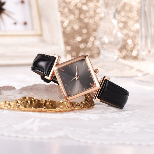 Square head quartz watch set NexivoEdge