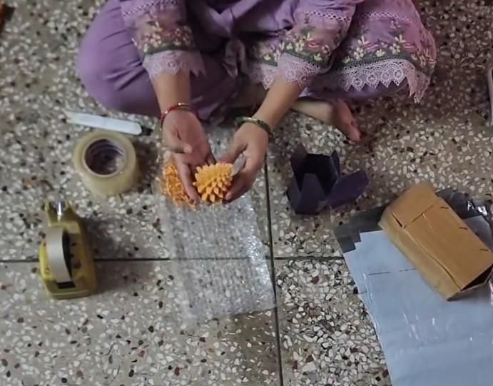 Long Scented Christmas Tree Candle b1s18a-ff