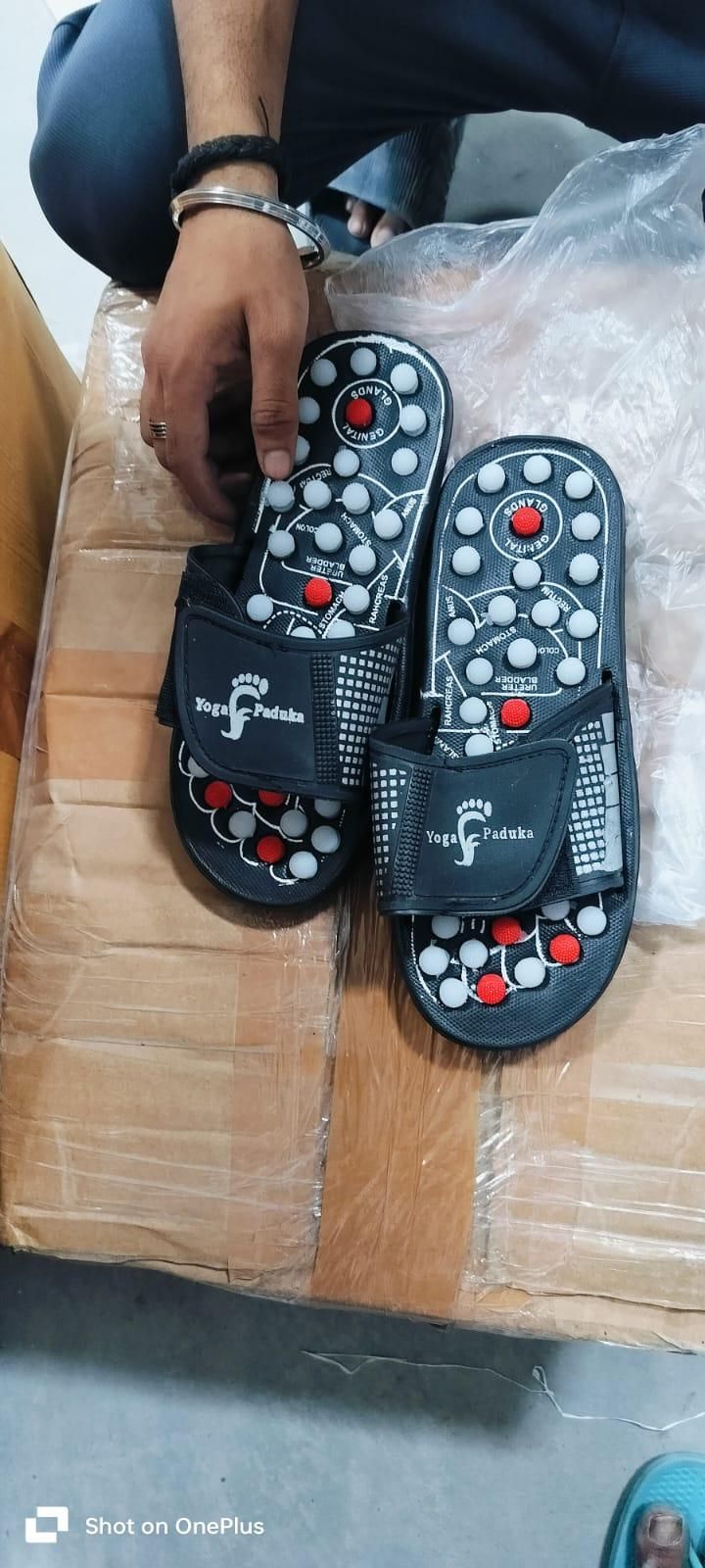 Acupressure and Magnetic Therapy Paduka Slippers for Full Body Blood Circulation For Men and Women - Nexivo
