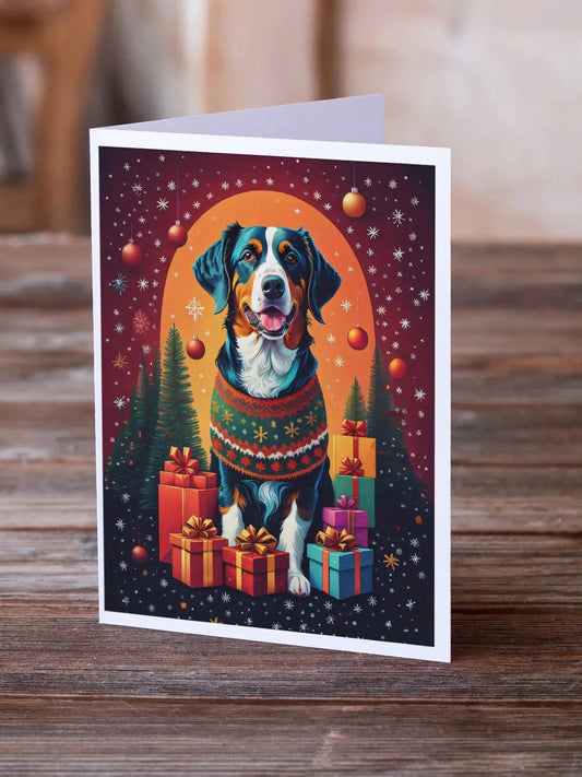 Appenzeller Sennenhund Holiday Christmas Greeting Cards Pack of 8 - NexivoEdge