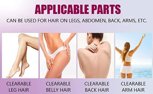 FLETIX Crystal Hair Eraser Stone, Painless Magic Crystal Hair Remover for Women Men, Hair Removal Eraser Exfoliator Tool for Arms Legs Back Bikini Body Any Part (Multicolor) - Nexivo