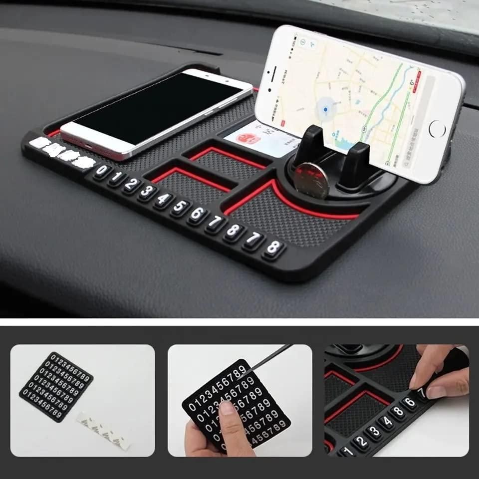 HSR Car Accessories Multifunction Phone GPS Holder Anti - Slip Silicone Pad and Car Mobile Holders for Car Dashboard - Nexivo
