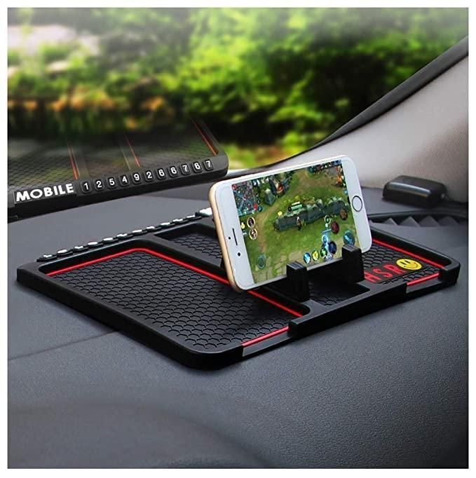 HSR Car Accessories Multifunction Phone GPS Holder Anti - Slip Silicone Pad and Car Mobile Holders for Car Dashboard - Nexivo
