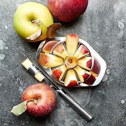Stainless Steel Apple Fruit Cutter with 8 Blades - Nexivo