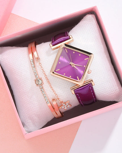 Square head quartz watch set NexivoEdge