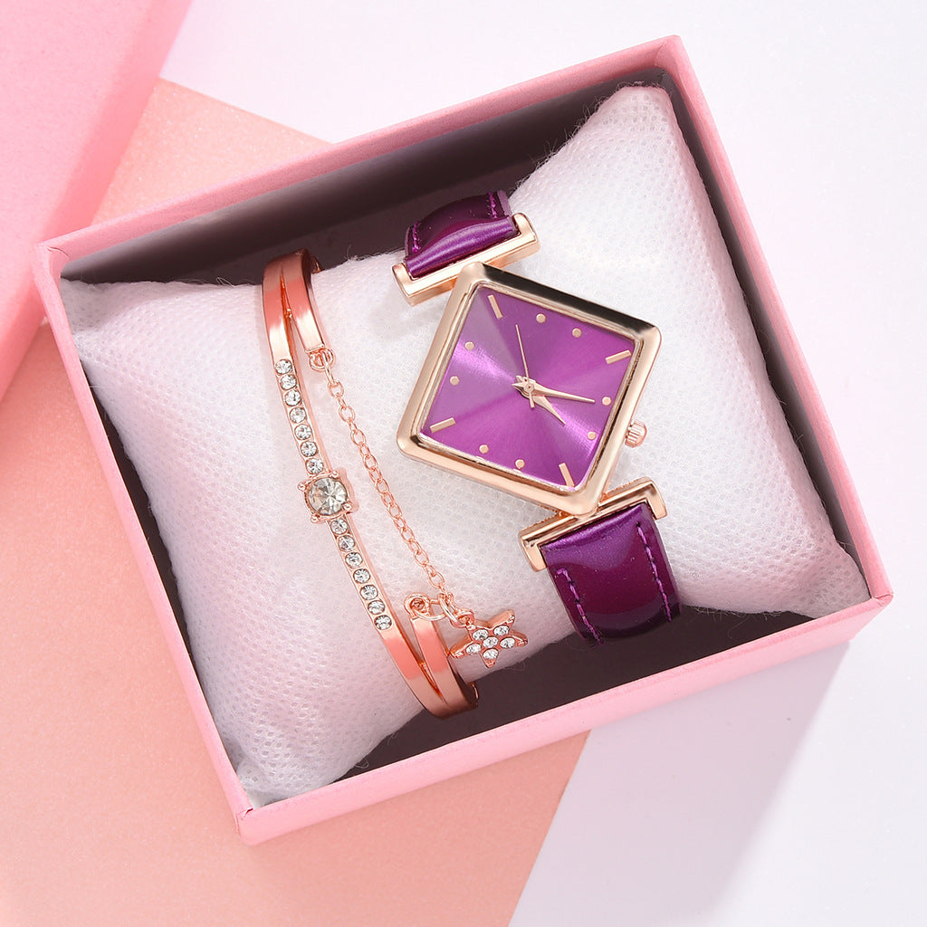 Square head quartz watch set NexivoEdge