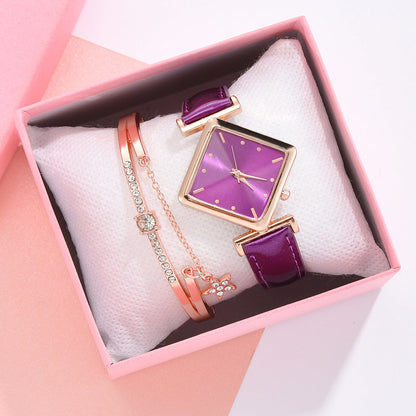 Square head quartz watch set NexivoEdge