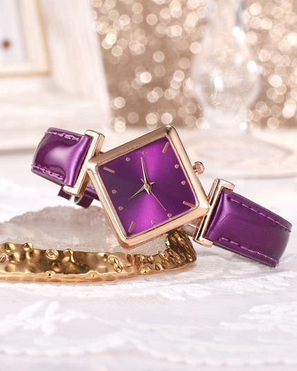 Square head quartz watch set NexivoEdge