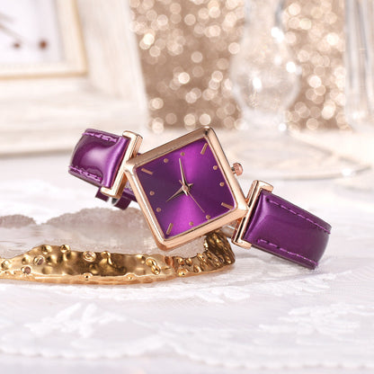 Square head quartz watch set NexivoEdge