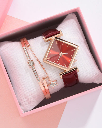Square head quartz watch set NexivoEdge