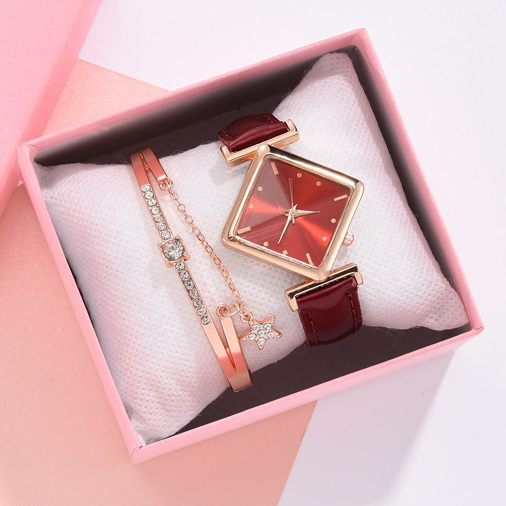 Square head quartz watch set NexivoEdge