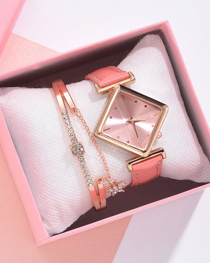 Square head quartz watch set NexivoEdge