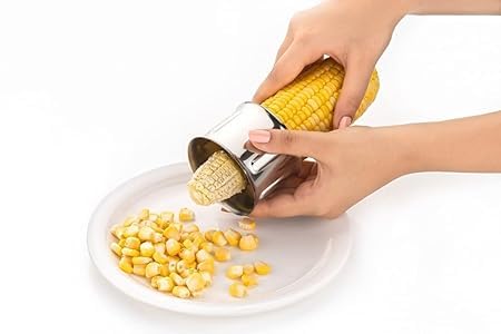 Corn Peeler Manual Portable Mini Circular Shaver Threshing, Kitchen Gadgets Set (Multicolor) 16748