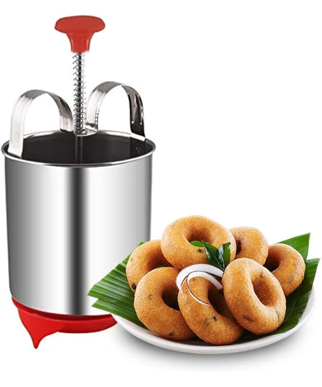 Durable Stainless Steel Mendu Vada Maker Spring Push Mechanism With Stand 19357