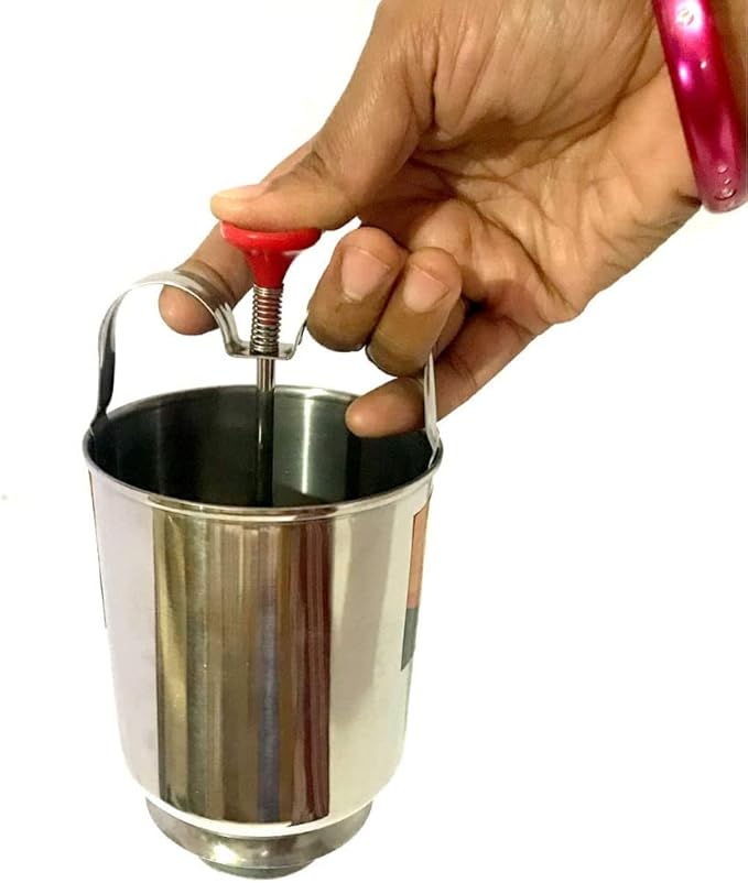 Durable Stainless Steel Mendu Vada Maker Spring Push Mechanism With Stand 19357
