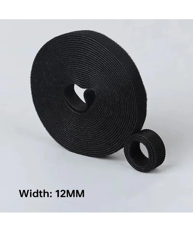 Wholesale 2/5M/Roll 12mm Width Cable Organizer USB Cable Winder Management nylon Free Cut Ties Mouse earphone Cord cable ties NexivoEdge