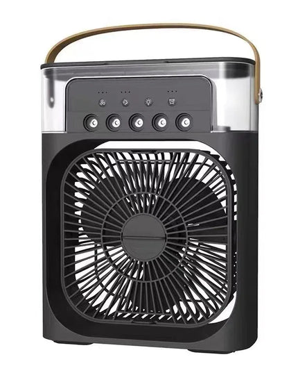 Summer Cooling Fan 3 In 1 Portable Desktop Humidifier USB Mini Air Conditioners Night Light Water Mist For Home, Office NexivoEdge