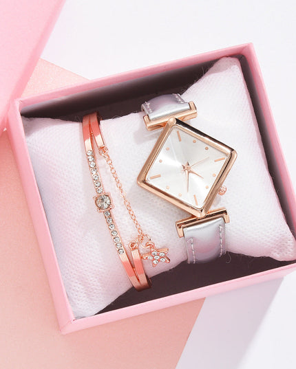 Square head quartz watch set NexivoEdge