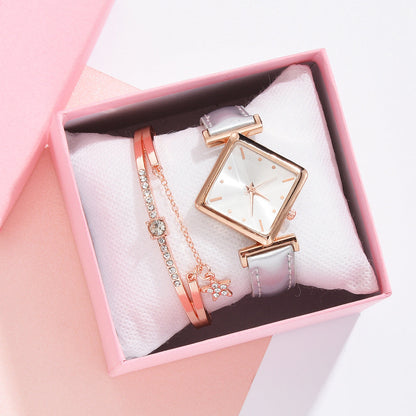 Square head quartz watch set NexivoEdge