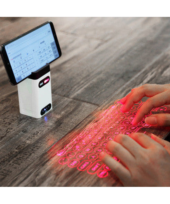 LEING FST Virtual Laser Keyboard Bluetooth Wireless Projector Phone Keyboard For Computer Pad Laptop With Mouse Function NexivoEdge