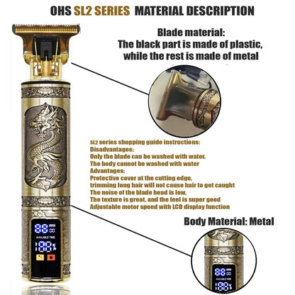 T9 Hair Clipper Repair Beard Shaving Body Hair Trimmer Clippers Electric Machine Men Haircut Machine 0mm Barber Shaver NexivoEdge