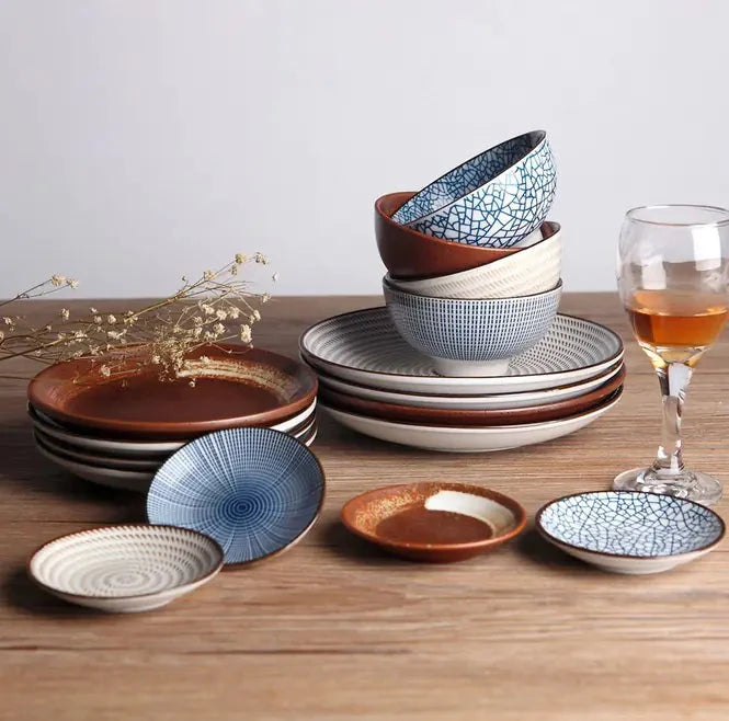Japanese Ceramic Plates for Sushi and Snacks NexivoEdge