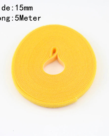 Wholesale 2/5M/Roll 12mm Width Cable Organizer USB Cable Winder Management nylon Free Cut Ties Mouse earphone Cord cable ties NexivoEdge