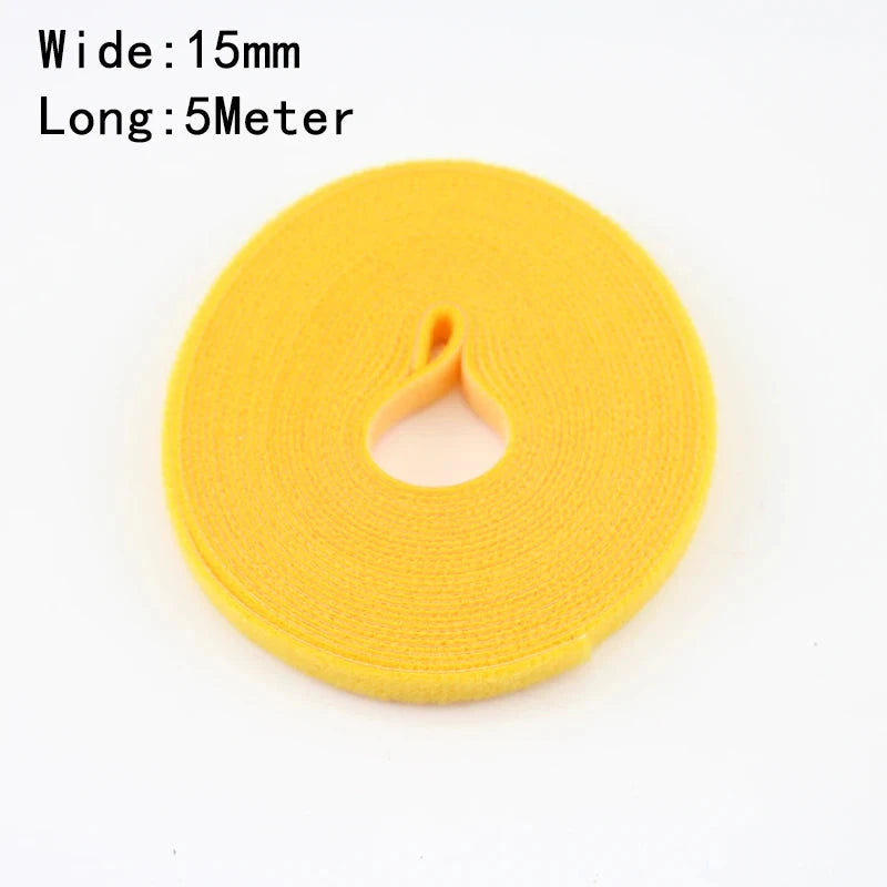 Wholesale 2/5M/Roll 12mm Width Cable Organizer USB Cable Winder Management nylon Free Cut Ties Mouse earphone Cord cable ties NexivoEdge