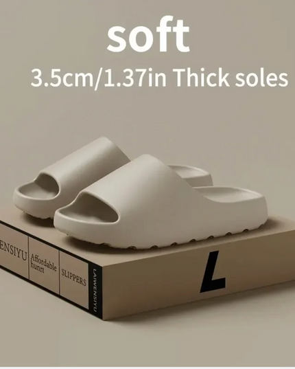 Coconut Slippers Cloud Thick-soled Sandals Summer Fashion Soft Bottom Beach Men Slippers Women's Sandals  EVA Slides NexivoEdge