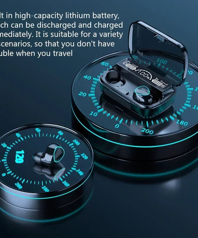 New wireless Bluetooth headphones with noise cancellation for sports, mini, compatible with Xiaomi, Huawei, vivo, OPPO and Apple NexivoEdge