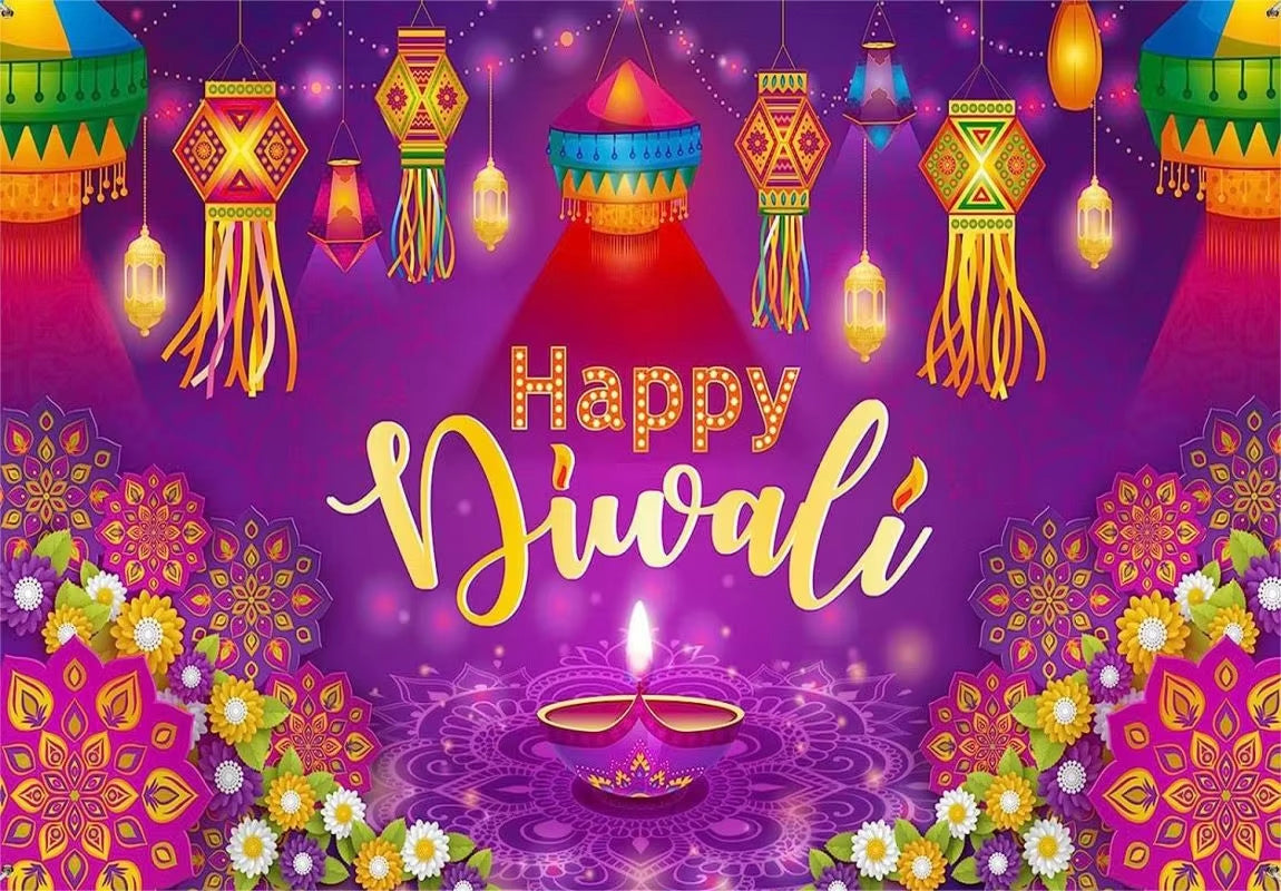 Diwali Background Fabric Hanging Venue Layout Theme Party Decoration Background NexivoEdge