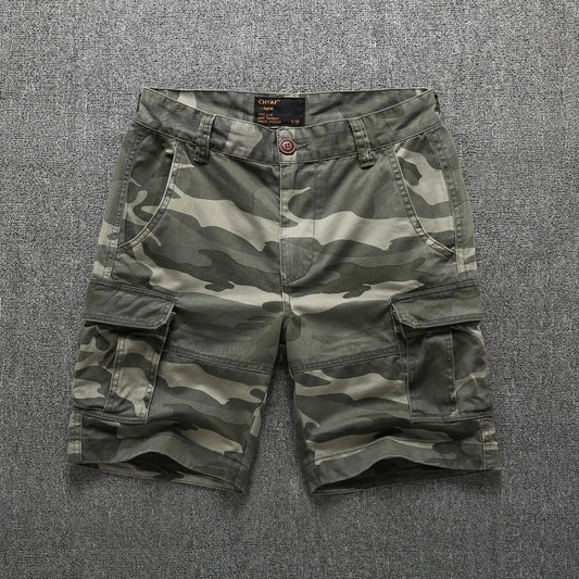 Camouflage Cargo Shorts for Men Summer Casual Shorts Mens Brand Short Pants Multi-pocket Outdoor Clothing Cargo Pants Man NexivoEdge