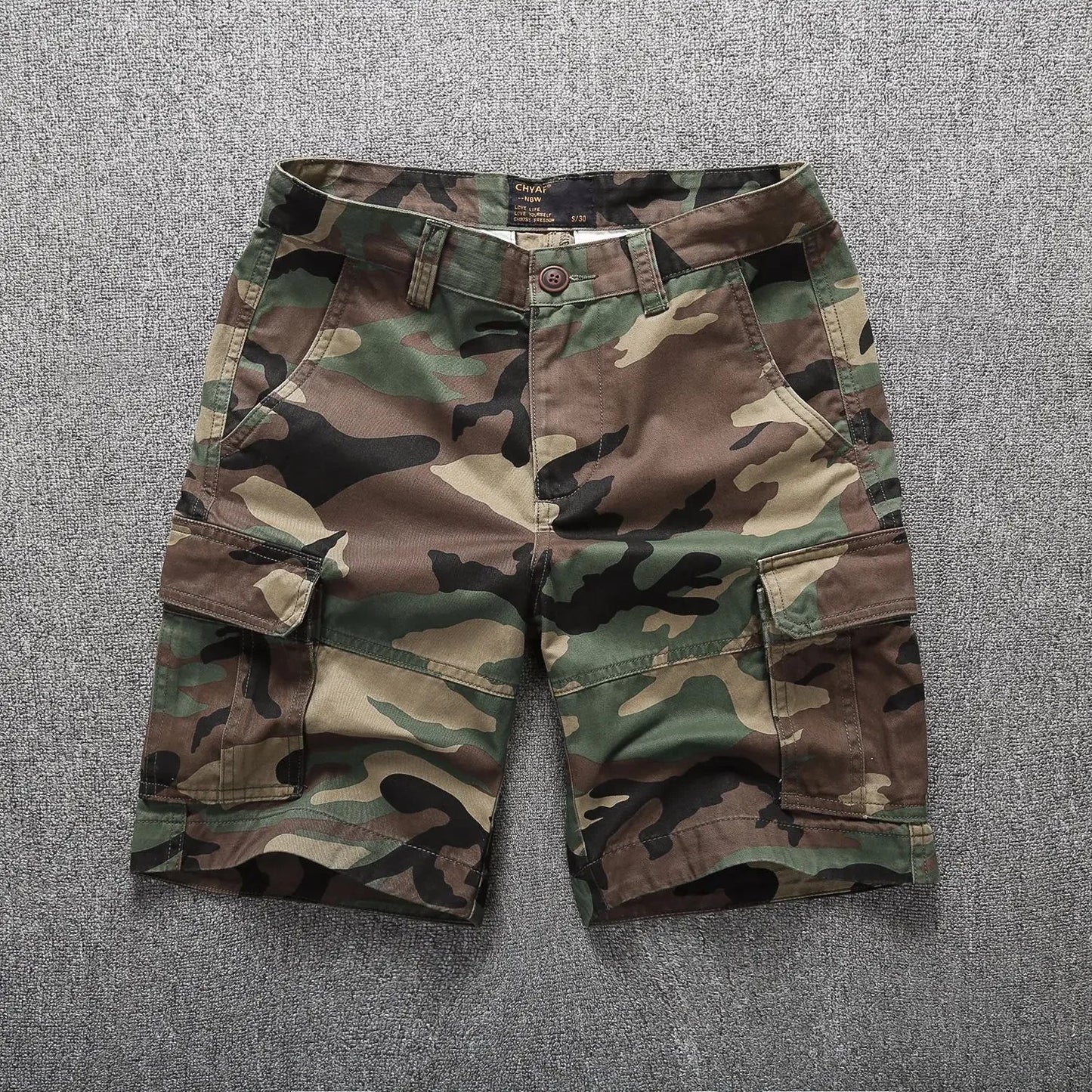 Camouflage Cargo Shorts for Men Summer Casual Shorts Mens Brand Short Pants Multi-pocket Outdoor Clothing Cargo Pants Man NexivoEdge