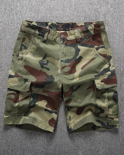 Camouflage Cargo Shorts for Men Summer Casual Shorts Mens Brand Short Pants Multi-pocket Outdoor Clothing Cargo Pants Man NexivoEdge