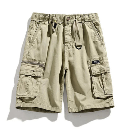 CAAYU Summer Mens Cargo Tactical Short Pants Multi-pocket Shorts Men Oversize Clothing Casual Fashion Jogger Outdoor Khaki Pants NexivoEdge