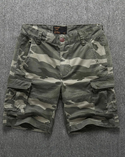 Camouflage Cargo Shorts for Men Summer Casual Shorts Mens Brand Short Pants Multi-pocket Outdoor Clothing Cargo Pants Man NexivoEdge