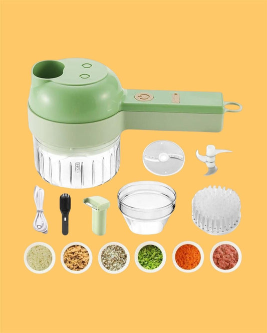 4 in 1 Portable Electric Vegetable Cutter Set - Nexivo