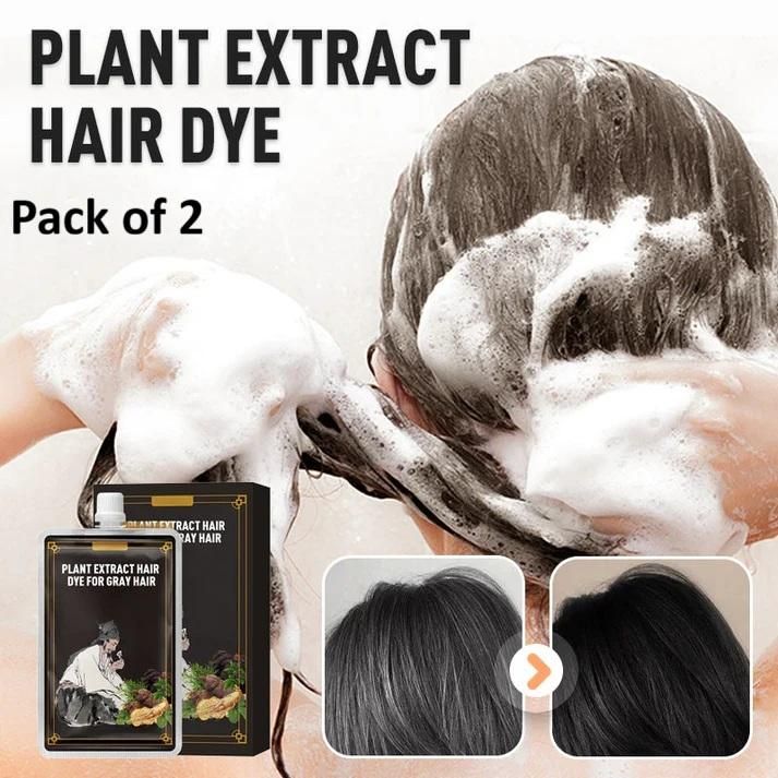 Plant Extract Hair Dye for Gray Hair 200 ml (Pack of 2) b1s18a-ff