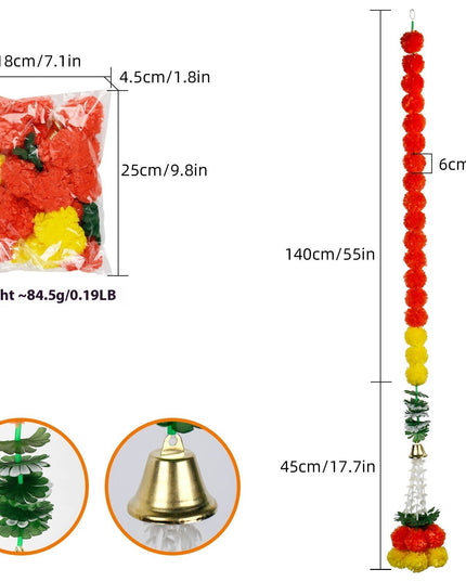 Diwali French Marigold Halloween Day Of The Dead Wedding Flower Strip NexivoEdge