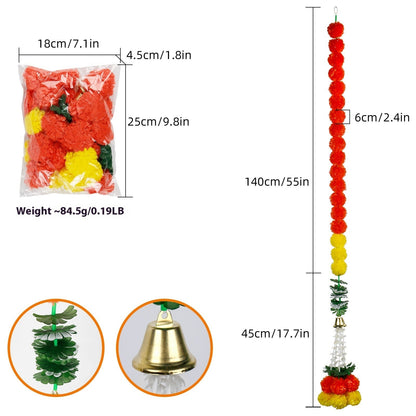 Diwali French Marigold Halloween Day Of The Dead Wedding Flower Strip NexivoEdge