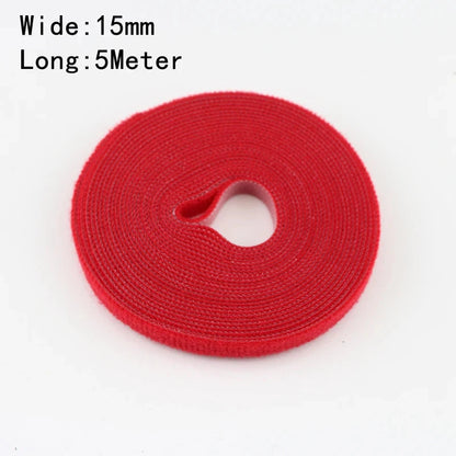 Wholesale 2/5M/Roll 12mm Width Cable Organizer USB Cable Winder Management nylon Free Cut Ties Mouse earphone Cord cable ties NexivoEdge