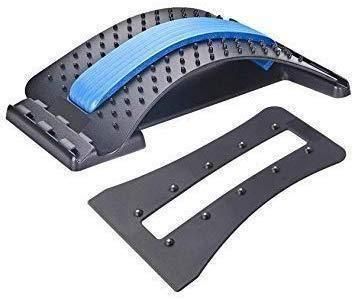 Multi-Level Back Stretcher Posture Corrector Device for Back Pain Relief with Back Support Mate Magic Back Stretching Massage (Blue) b1s18a-ff