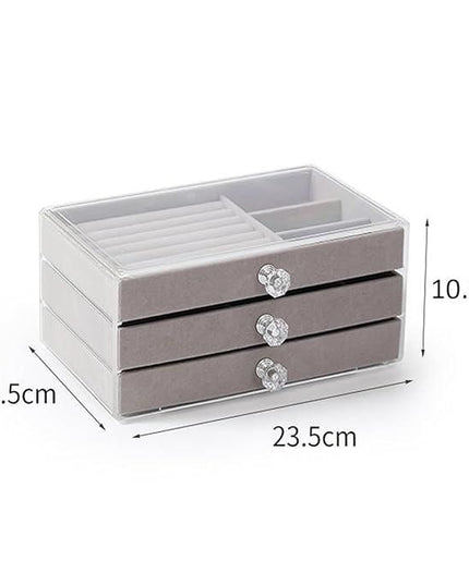 3 Layer Jewellery Storage Box b1s18a-ff