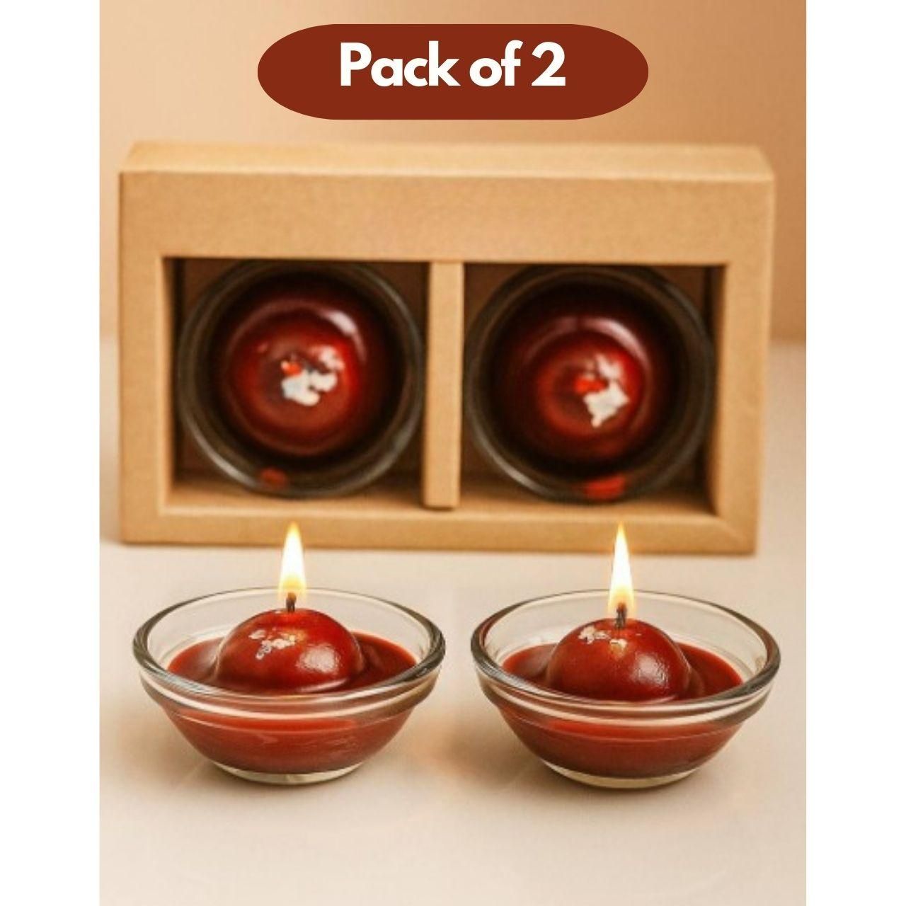 Gulab Jamun Scented Candle Pack of 4 b1s18a-ff