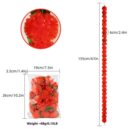 Diwali French Marigold Halloween Day Of The Dead Wedding Flower Strip NexivoEdge