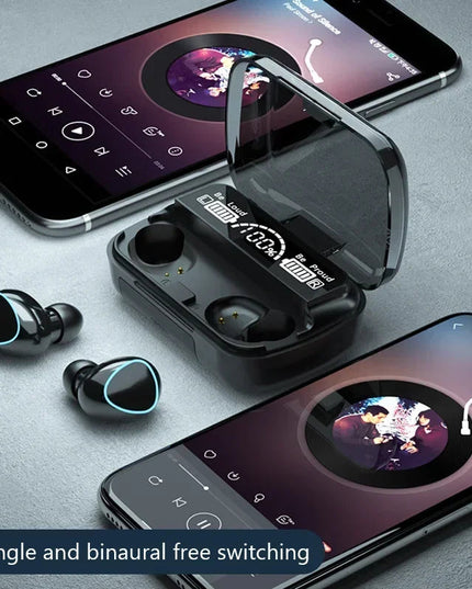 New wireless Bluetooth headphones with noise cancellation for sports, mini, compatible with Xiaomi, Huawei, vivo, OPPO and Apple NexivoEdge
