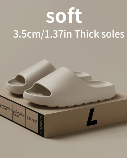Coconut Slippers Cloud Thick-soled Sandals Summer Fashion Soft Bottom Beach Men Slippers Women's Sandals  EVA Slides NexivoEdge