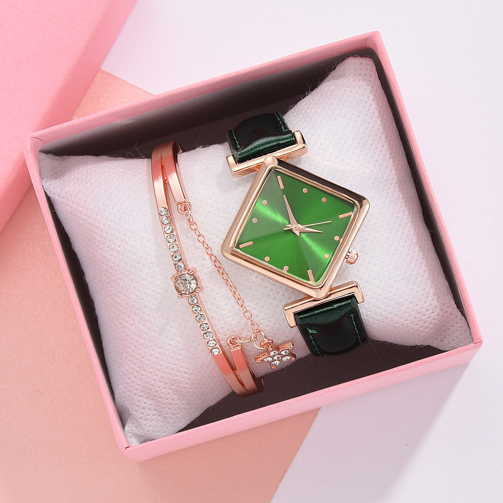 Square head quartz watch set NexivoEdge