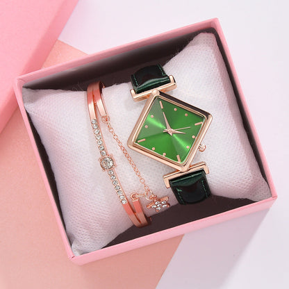 Square head quartz watch set NexivoEdge