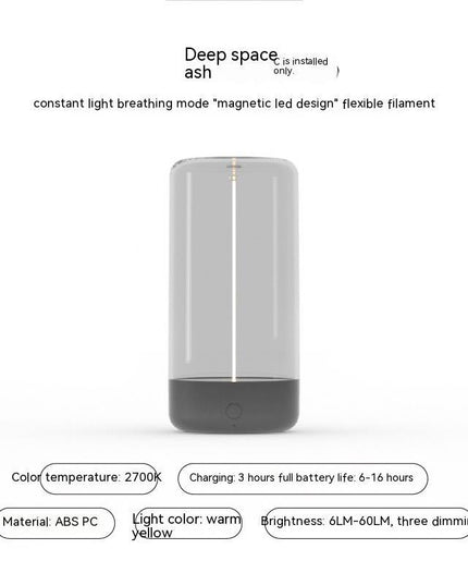 New LED Camping Light Type-c Rechargeable Portable Night Light With High Transparency And Anti Drop Creative Atmosphere Light